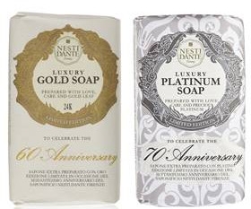 Zestaw - Nesti Dante Gold & Platinum Gift Set (soap/2x250g) — Zdjęcie N1