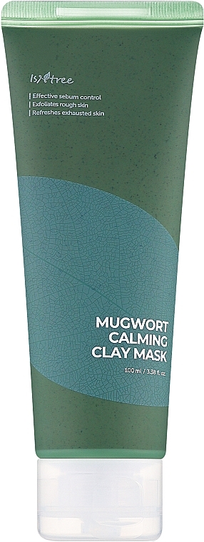 Maseczka z glinki z ekstraktem z piołunu - Isntree Mugwort Calming Clay Mask — Zdjęcie N1