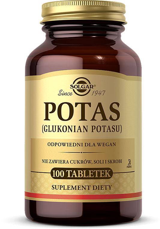 Potas, 100 szt - Solgar Potassium — Zdjęcie N1