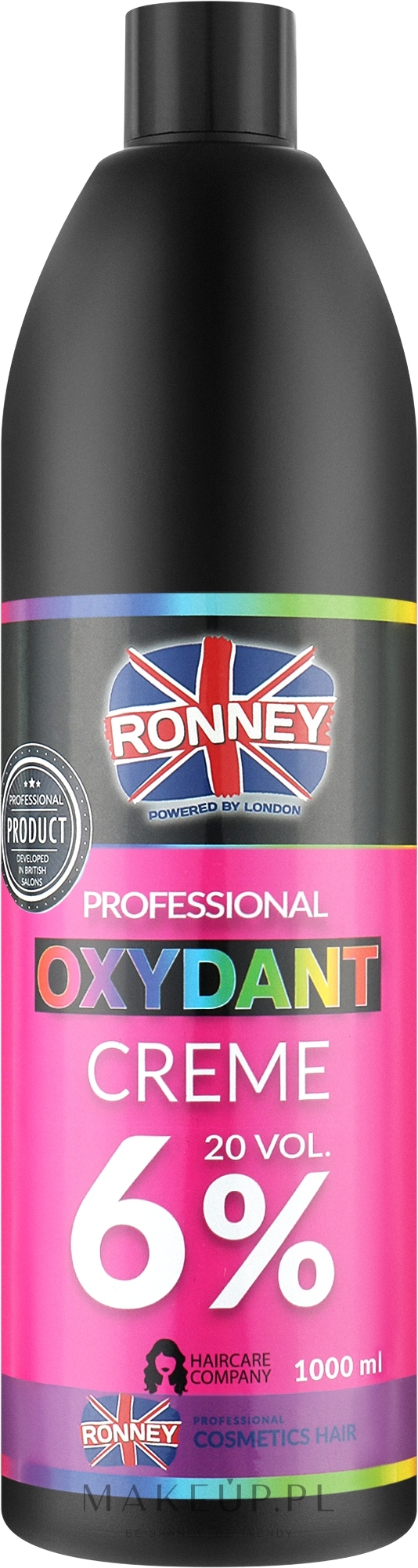 Emulsja utleniająca w kremie do rozjaśniania i farbowania włosów 6% - Ronney Professional Oxidant Creme  — Zdjęcie 1000 ml