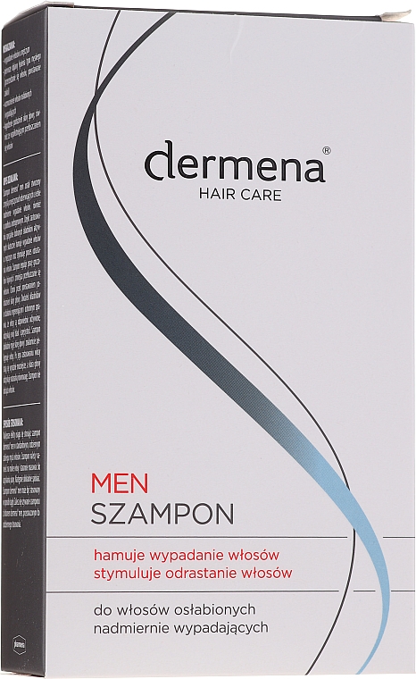 Szampon dla mężczyzn hamujący wypadanie i stymulujący odrastanie włosów dla mężczyzn - Dermena Hair Care Men Shampoo — Zdjęcie N1