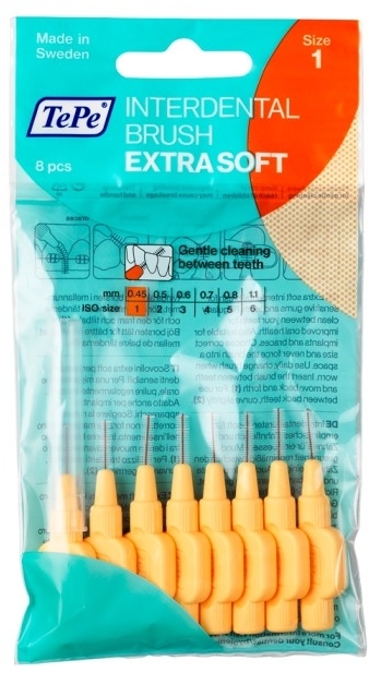 Szczoteczki międzyzębowe - TePe Interdental Brush Extra Soft 0.45mm — Zdjęcie N1