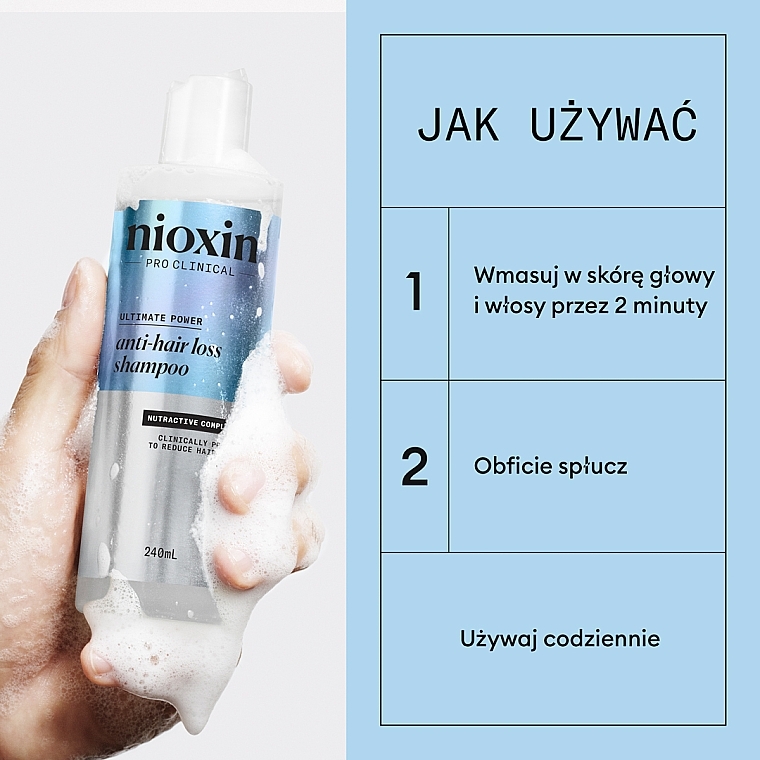 Szampon przeciw wypadaniu włosów - Nioxin Ultimate Power Anti-Hair Loss Shampoo — Zdjęcie N5