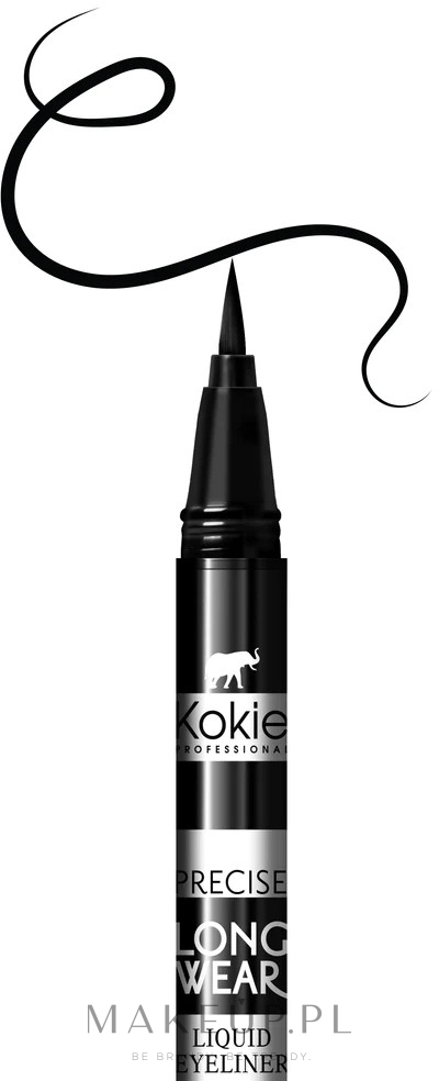 Eyeliner w kredce - Kokie Professional Precise Longwear Liquid Eyeliner — Zdjęcie Black