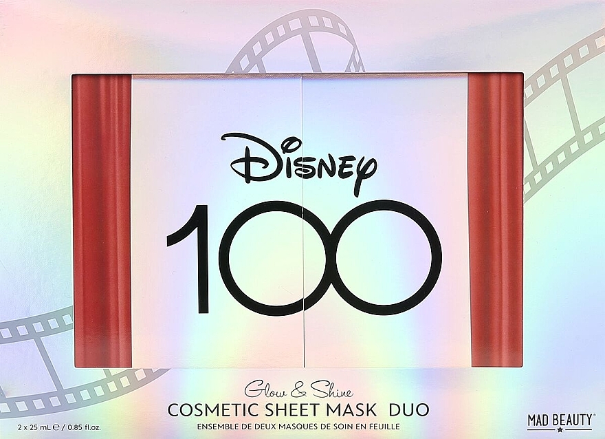 Zestaw maseczek do twarzy - Mad Beauty Disney 100 Face Mask Duo Tinkerbell & Winnie (f/masc/2x25ml) — Zdjęcie N1
