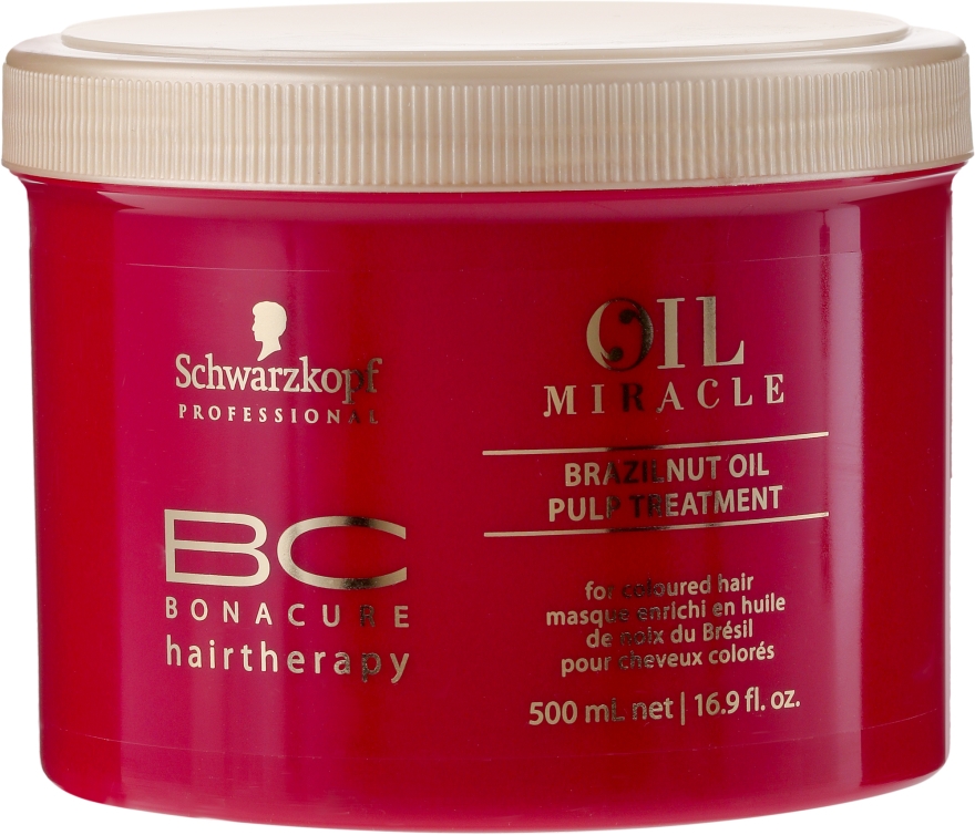 Maska do włosów z olejem z orzechów brazylijskich - Schwarzkopf Professional BC Bonacure Miracle Brazilnut Oil Pulp Treatment — Zdjęcie N3