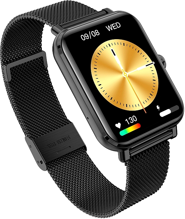 Smartwatch, czarny, metal - Garett Smartwatch GRC Classic — Zdjęcie N3