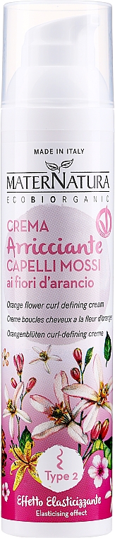 Krem do stylizacji włosów kręconych - MaterNatura Curl Styling Cream with Orange Blossoms — Zdjęcie N1
