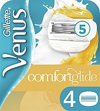 Wymienne wkłady do maszynki, 4 szt. - Gillette Venus Comfortglide & Olay Coconut Refills — Zdjęcie N4