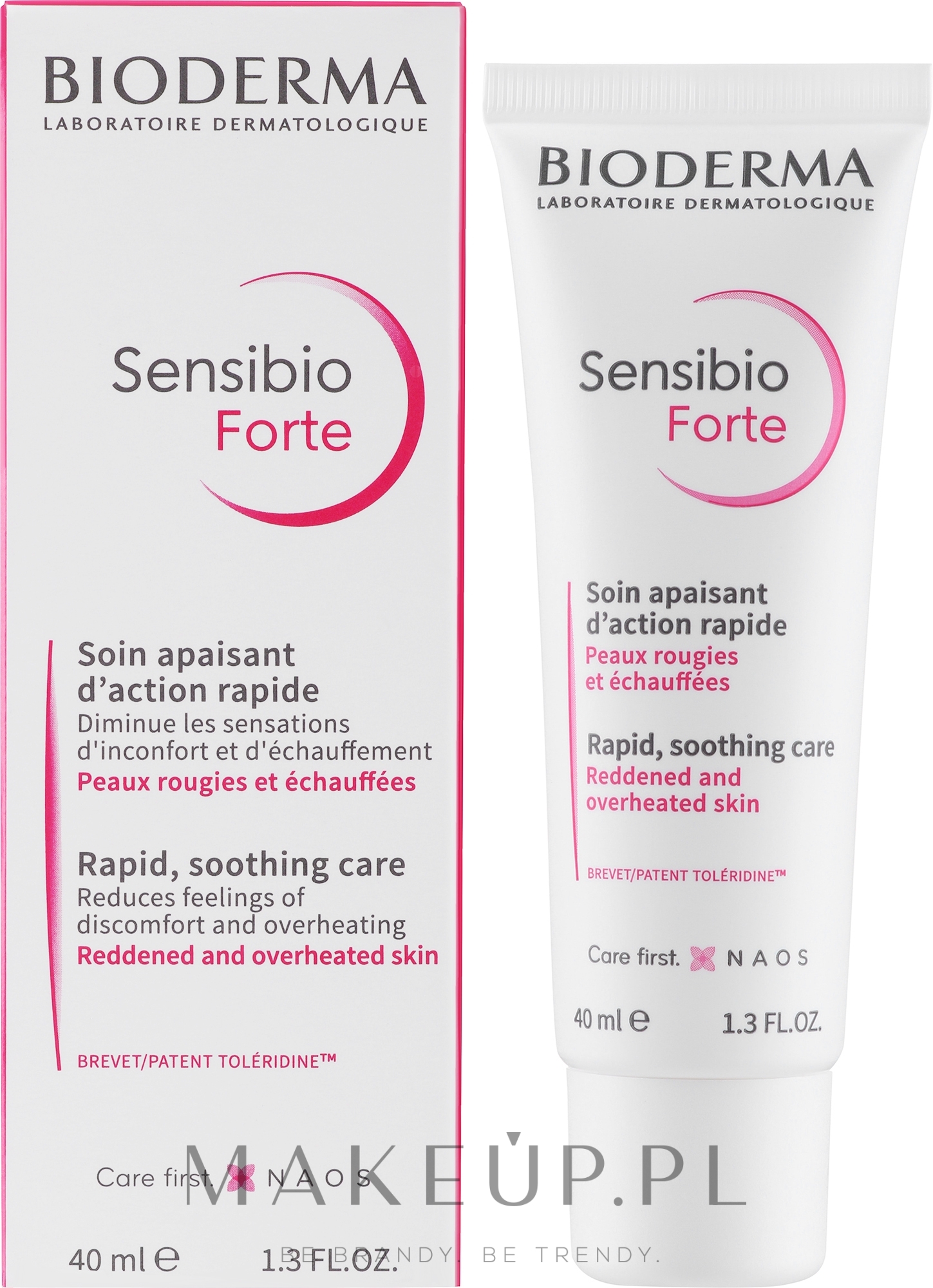 Krem o natychmiastowym działaniu łagodzącym - Bioderma Sensibio Forte Reddened Sensitive Skin — Zdjęcie 40 ml
