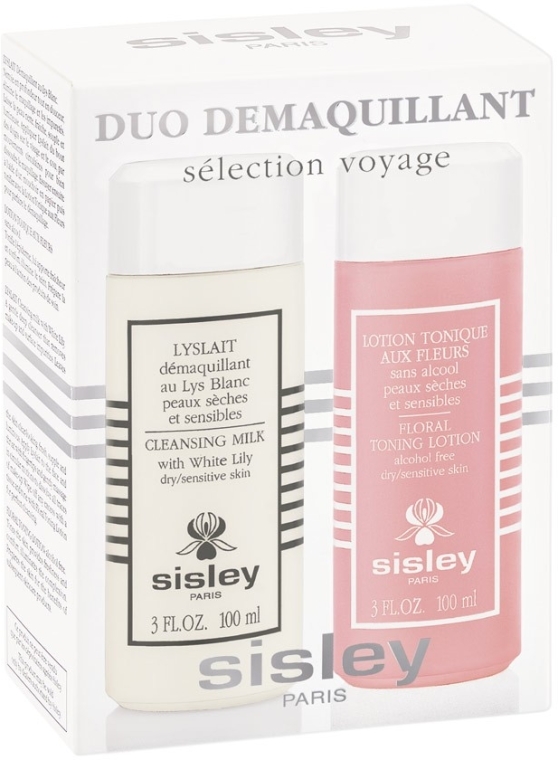 Zestaw - Sisley Travel Duo Cleansing Kit (milk 100 ml + lot 100 ml) — Zdjęcie N1