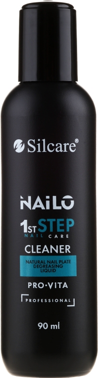 Profesjonalny preparat do ekstremalnego odtłuszczania płytki paznokcia naturalnego - Silcare Nailo 1st Step Cleaner Pro-Vita — фото N1