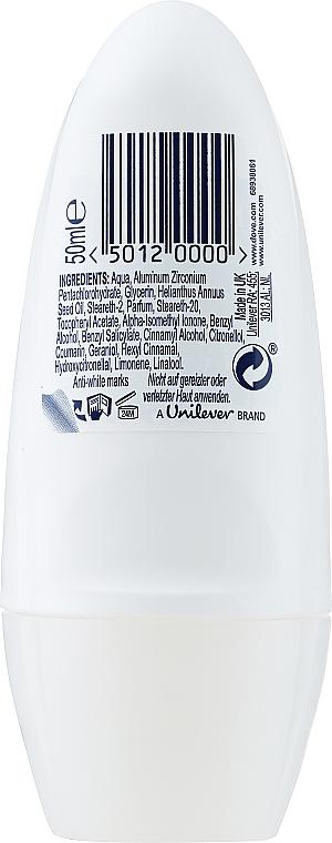 Antyperspirant-dezodorant w kulce - Dove Invisible Dry — Zdjęcie N5