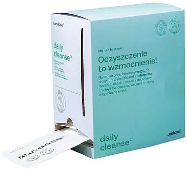 PRZECENA! Suplement diety Daily Cleanse Green na detoksykację - Sundose Suplement Diety * — Zdjęcie N1