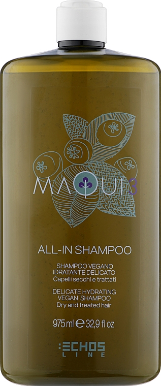 Delikatny szampon nawilżający do włosów - Echosline Maqui 3 Delicate Hydrating Vegan Shampoo — Zdjęcie N3