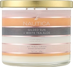 Świeca zapachowa - Nautica Candle Gilded Sun & White Tea Aloe Scented Candle — Zdjęcie N1