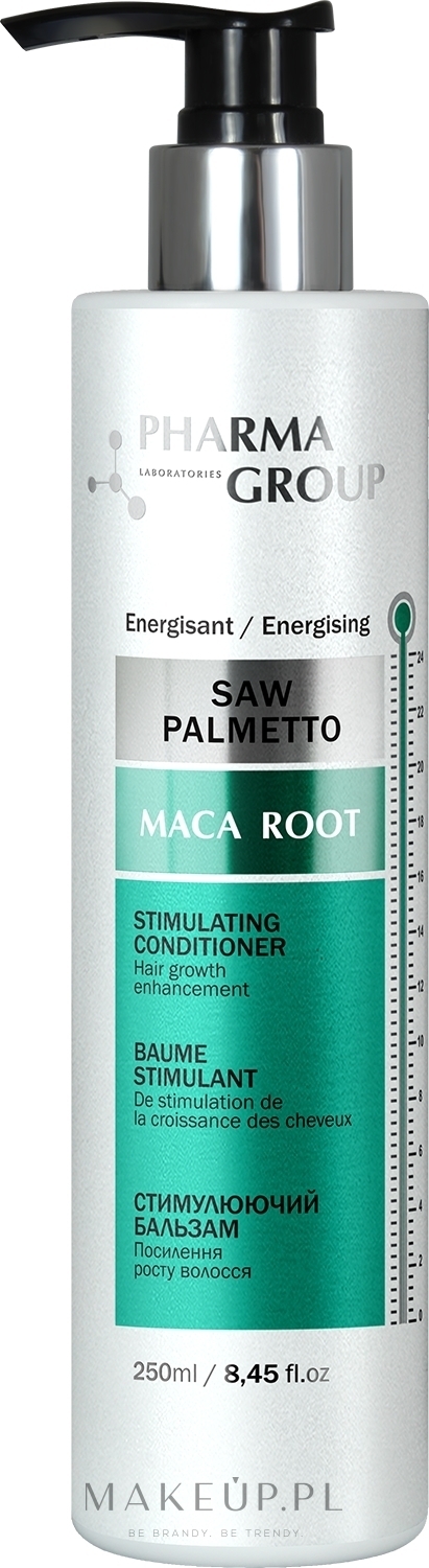 Stymulujący balsam do włosów - Pharma Group Laboratories Saw Palmetto + Maca Root Conditioner — Zdjęcie 250 ml