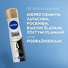 Antyperspirant w sprayu - NIVEA Black & White Invisible Silky Smooth — Zdjęcie N5