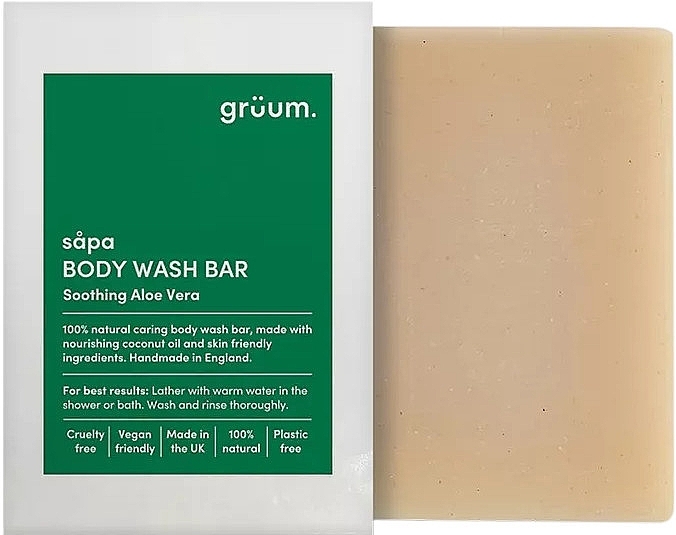 Mydło do ciała z aloesem - Gruum Sapa Body Bar Aloe Vera  — Zdjęcie N1