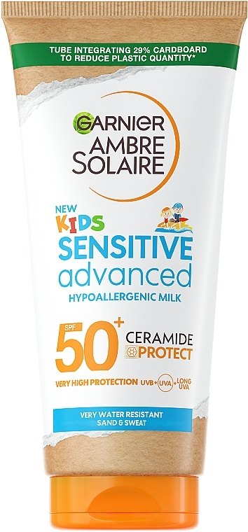 Ceramide Sun Lotion dla dzieci - Garnier Ambre Solaire Sensitive Advanced Kids SPF 50+