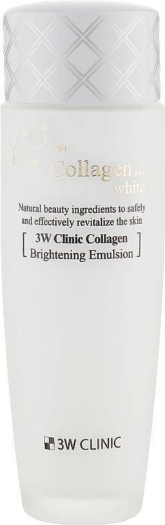 Rozjaśniająca emulsja kolagenowa do twarzy - 3w Clinic Collagen White Brightening Emulsion — Zdjęcie N1