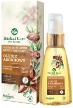 Olejek do włosów, skóry i paznokci z olejem arganowym - Farmona Herbal Care Nourishing Argan Oil — Zdjęcie N2