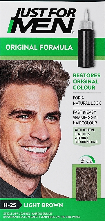 Szampon koloryzujący do włosów dla mężczyzn - Just For Men Shampoo-in Color — Zdjęcie N1