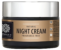 Kup Krem do twarzy na noc - Formula H Natural Night Cream Fragrance Free