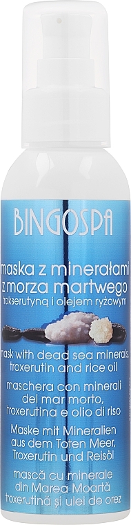 Maska do twarzy z ekstraktem z perełkowca japońskiego i olejem ryżowym - BingoSpa Dead Sea — Zdjęcie N1