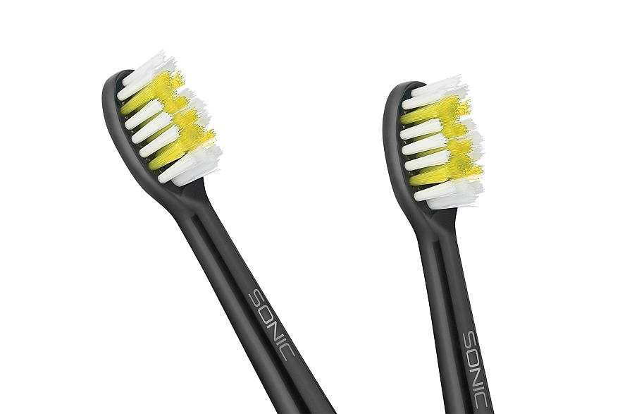 Główka szczoteczki do zębów, miękka - Teesa Black Brush Heads  — Zdjęcie N2