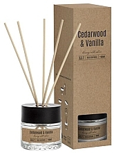 Dyfuzor zapachowy Cedr i wanilia - Bispol Cedar Wood & Vanilla Reed Diffuser — Zdjęcie N1