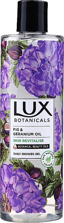 Żel pod prysznic - Lux Botanicals Fig & Geranium Oil Daily Shower Gel — Zdjęcie N1