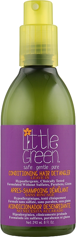 Odżywka w sprayu bez spłukiwania ułatwiająca rozczesywanie - Little Green Kids Conditioning Detangler — Zdjęcie N1