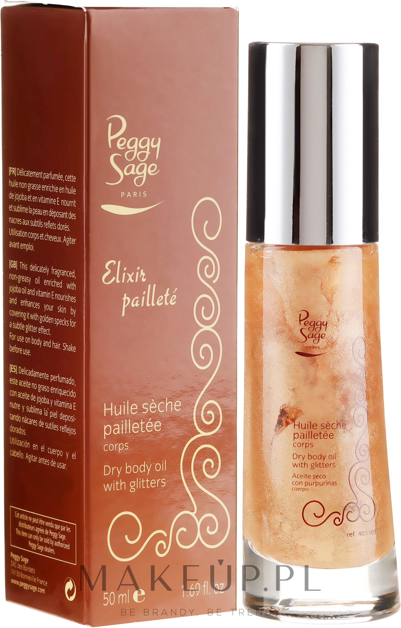 Olejek z połyskującymi drobinkami do ciała - Peggy Sage Body Oil With Glitter — Zdjęcie 50 ml