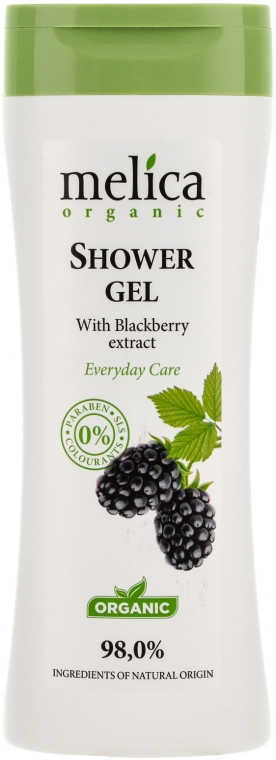 Żel pod prysznic z ekstraktem z jeżyn - Melica Organic Shower Gel