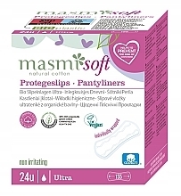 Ultracienkie podpaski higieniczne, 24 szt. - Masmi Natural Cotton Soft Pantyliners — Zdjęcie N1