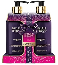 Zestaw - Baylis & Harding Moonlight Fig Luxury Hand Care Gift Set (h/wash/300ml + h/b/lot/300ml) — Zdjęcie N1