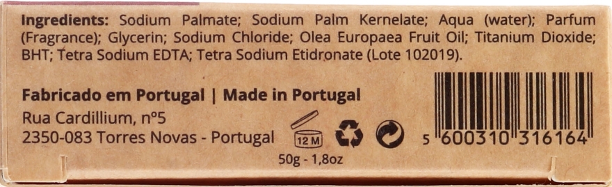 Naturalne mydło w kostce Czerwone owoce - Essências de Portugal Senses Red Fruits Soap With Olive Oil — Zdjęcie N2