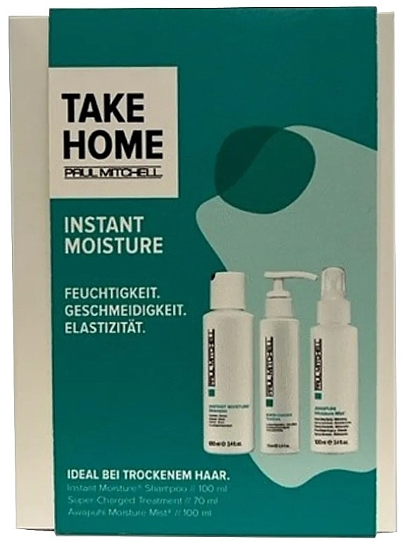 Zestaw - Paul Mitchell Instant Moisture Take Home Kit (shm/105ml + balm/70ml + mist/100ml) — Zdjęcie N1