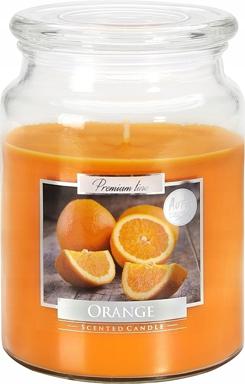 Świeca zapachowa premium w szkle Orange - Bispol Premium Line Aura Orange — Zdjęcie N1