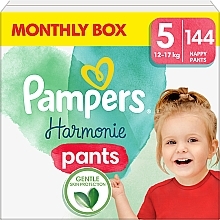 Pieluchomajtki Harmonie Pants, rozmiar 5, 12-17 kg, 144 szt. - Pampers — Zdjęcie N1