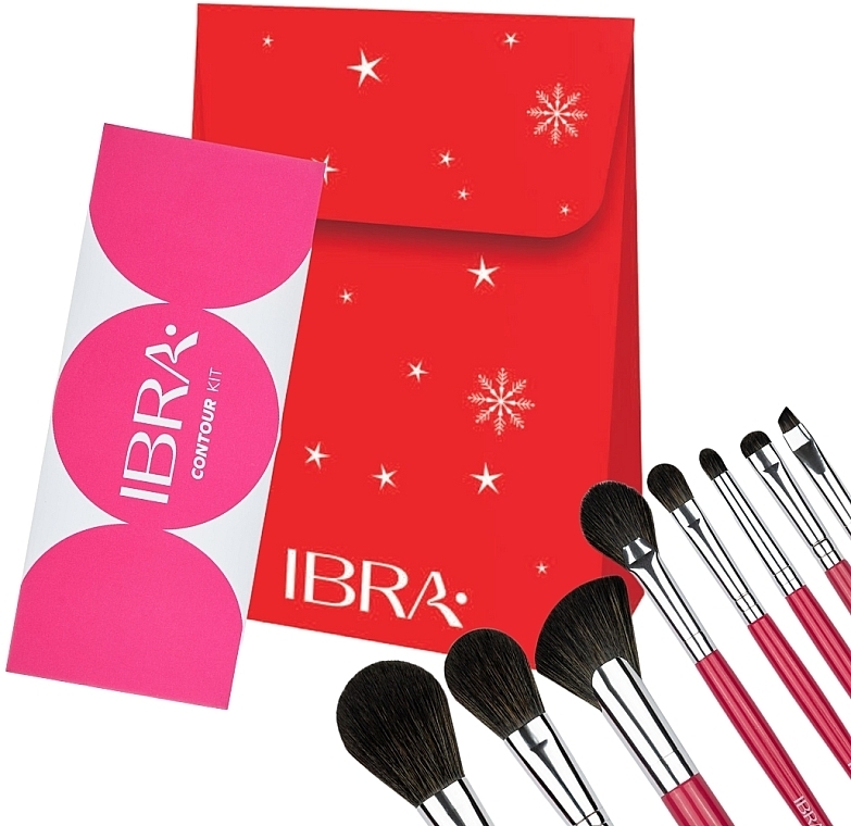 Zestaw - Ibra Gift Set 5 (pallet/6.9g + brushes/8pcs) — Zdjęcie N1