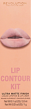 Zestaw do makijażu ust - Makeup Revolution Lip Contour Kit Stunner (lip/gloss/3ml + lip/pencil/1g) — Zdjęcie N1