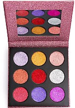 Paletka pigmentów - Makeup Revolution Pressed Glitter Palette Diva — Zdjęcie N1