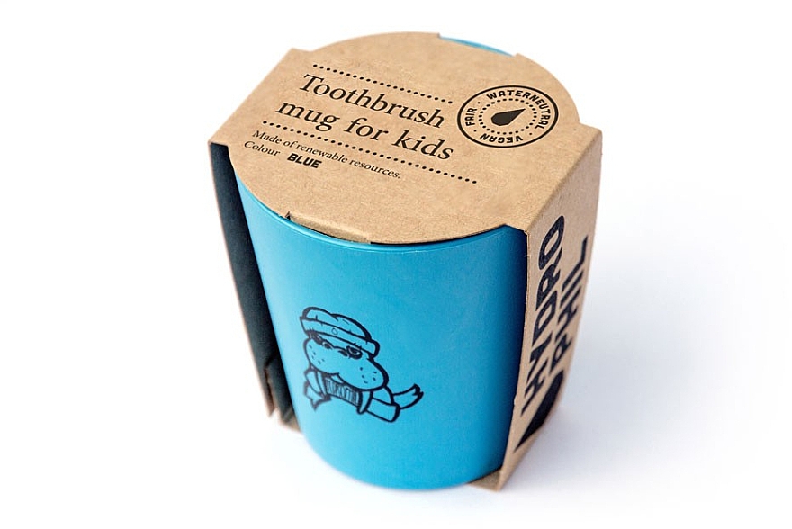 Kubek na szczoteczki do zębów Mors, niebieski - Hydrophil Toothbrush Mug For Kids Plastic Free — Zdjęcie N3