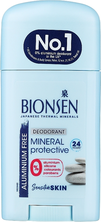 Dezodorant w sztyfcie Mineralna ochrona - Bionsen Mineral Protective Sensitive Skin — Zdjęcie N1