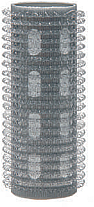 Wałki na rzepy z aluminiowym środkiem, 20 mm, 6 szt. - Titania Bur-Curler Aluminium Core — Zdjęcie N1
