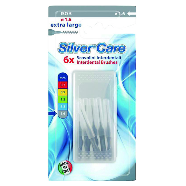 Szczoteczki międzyzębowe XL, 6 szt. - Silver Care Interdental Brushes ISO 5 Extra Large — Zdjęcie N1