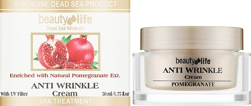 Krem przeciwzmarszczkowy z granatem - Aroma Dead Sea Anti Wrinkle Cream — Zdjęcie N2