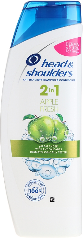 Szampon i odżywka do włosów 2 w 1 - Head & Shoulders Apple Fresh Shampoo 2in1 — фото N1
